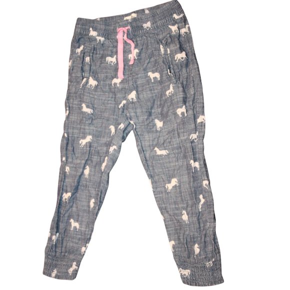 3/$20 🏷 Hatley Faux Denim Pants Size 5 - Picture 1 of 3